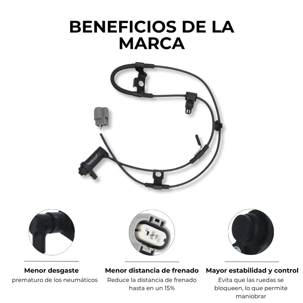 SENSOR ABS TRASERO IZQUIERDO PARA MITSUBISHI L200 2.5 DIESEL PAJERO MONTERO SPORT 3.0 NATIVA