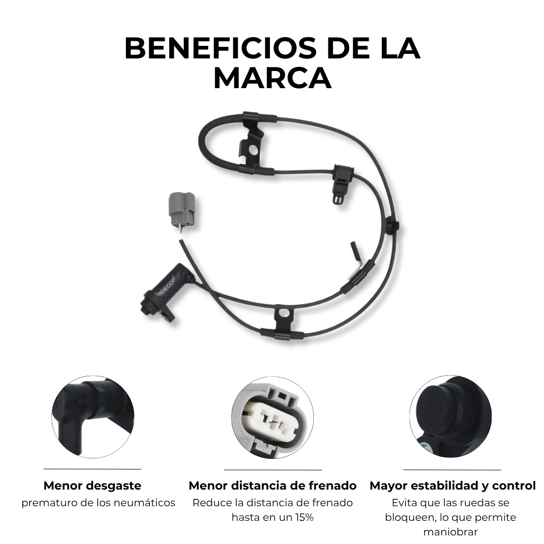 SENSOR ABS TRASERO IZQUIERDO PARA MITSUBISHI L200 2.5 DIESEL PAJERO MONTERO SPORT 3.0 NATIVA