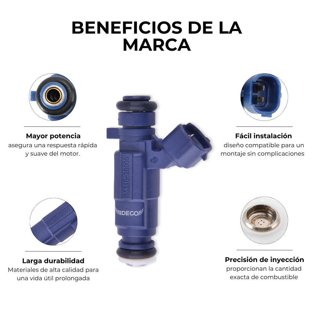 INYECTOR HYUNDAI I20 1.4 I30 1.6 CRETA 1.6 KIA SOUL 1.6 CERATO 1.6 RIO SPICE 1.6