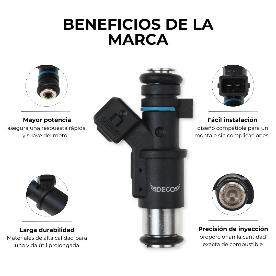 INYECTOR PEUGEOT 206 1.4 207 1.4 306 1.4 CITROËN C2 1.4 C3 1.4 SAXO 1.4
