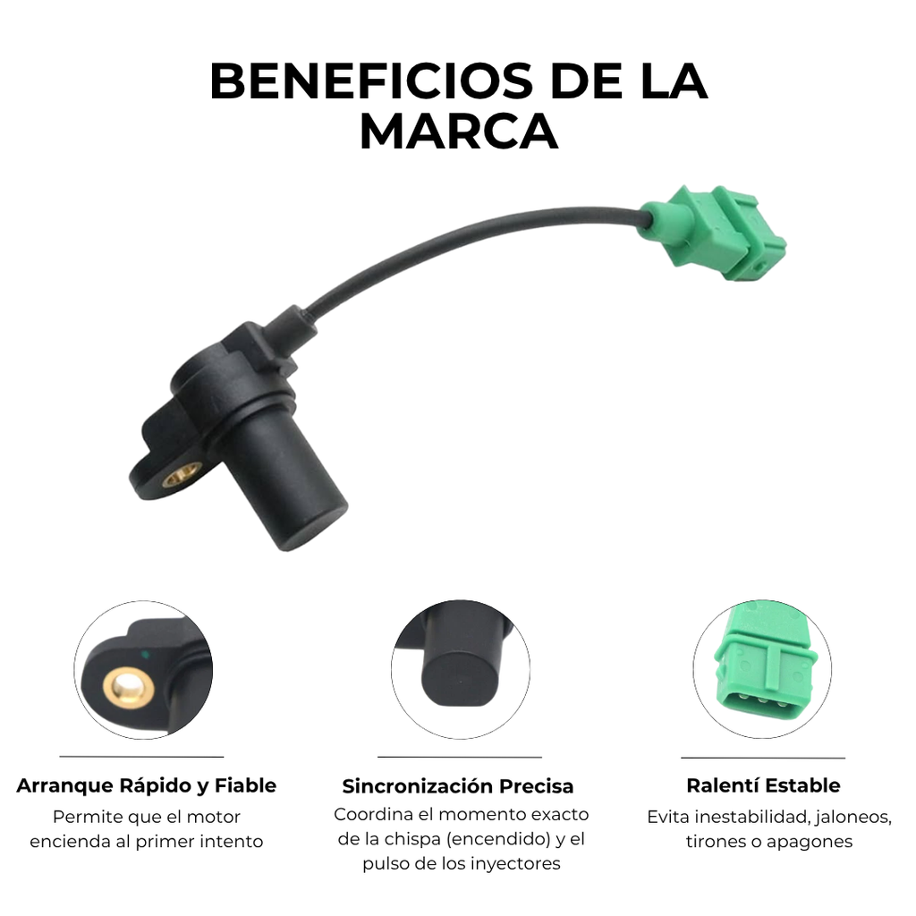 SENSOR POSICIÓN DE CIGÜEÑAL HYUNDAI SANTA FE 2.7 TUCSON 2.7 SONATA 2.5 2.7 KIA SPORTAGE 2.7 OPTIMA 2.5 2.7