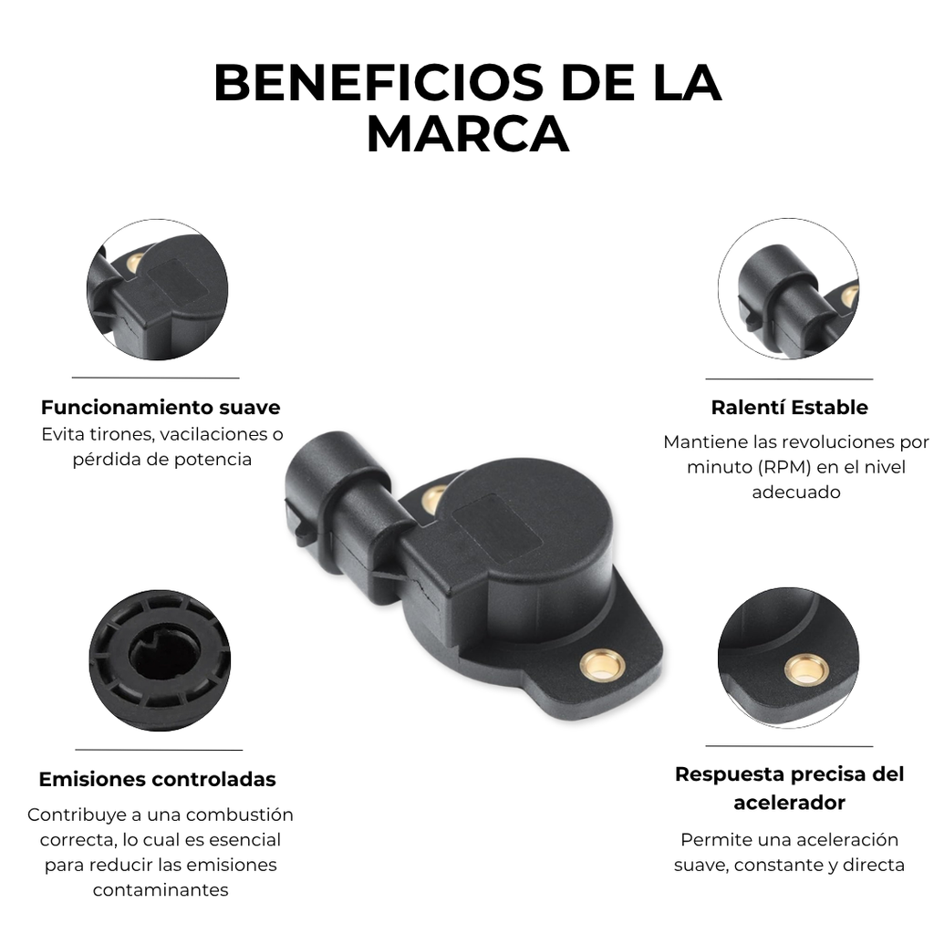 SENSOR TPS FIAT PALIO 8V 1.3 PREMIO 1.5 PREMIO 1.6 TEMPRA 2.0 UNO 1.5