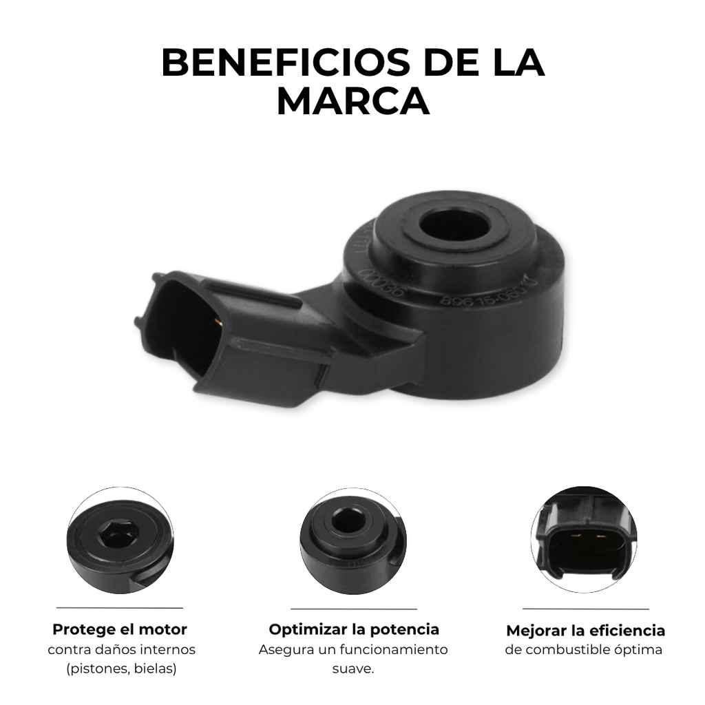 SENSOR DE DETONACIÓN TOYOTA 4RUNNER 4.0 FORTUNER HILUX 2.7 NEW RAV4 2.4 PRADO SUMO TX 2.7 LAND CRUISER 4.5 YARIS 1.5
