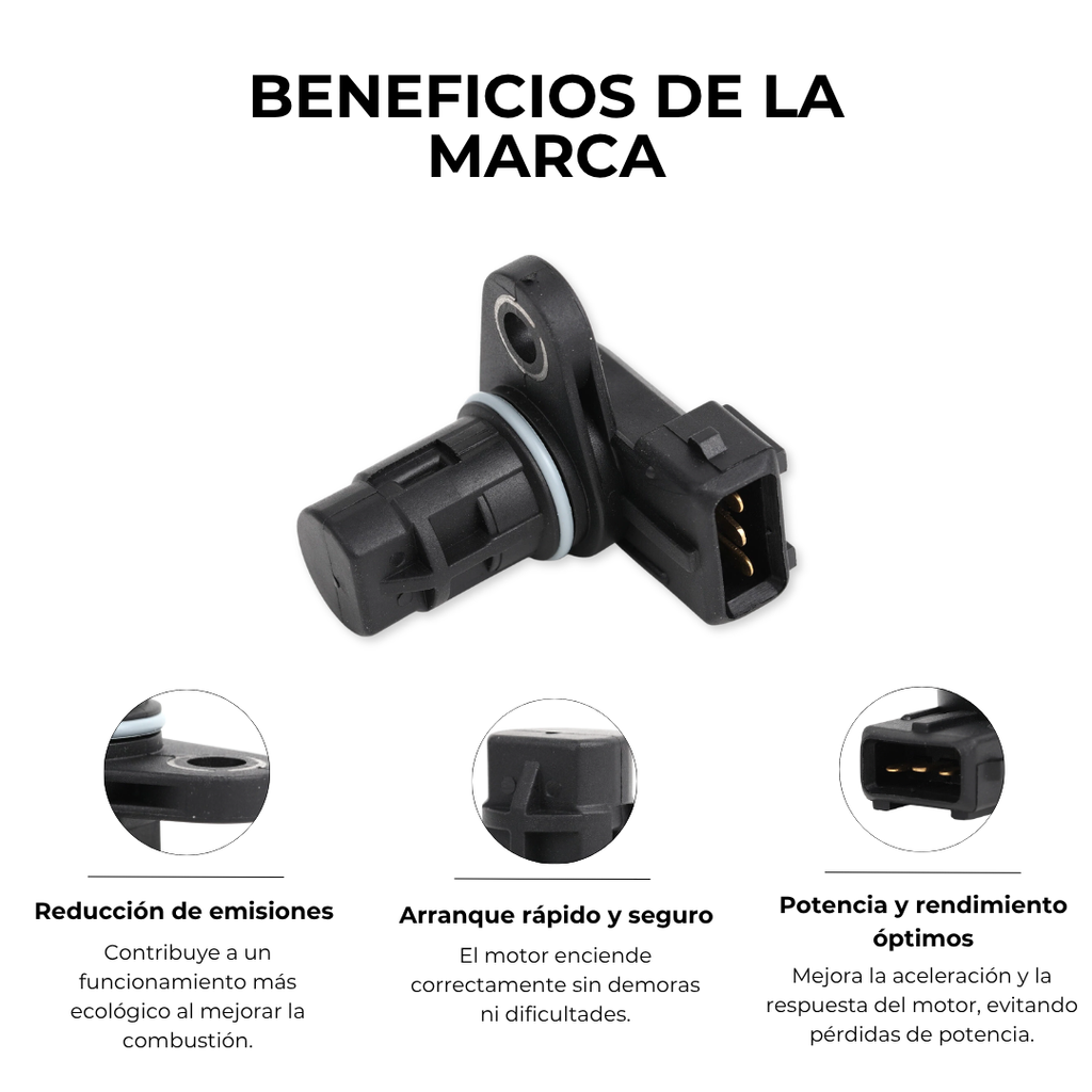 SENSOR POSICIÓN ARBOL DE LEVAS HYUNDAI TUCSON 2.0 ELANTRA 2.0 KIA SPORTAGE 2.0 SOUL 2.0 CERATO 1.6 CERATO FORTE 2.0 CARENS 2.0