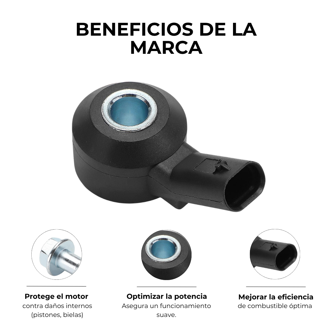 SENSOR DE DETONACIÓN CHEVROLET ONIX TURBO 1.0 1.2 TRACKER TURBO 1.2 CRUZE 1.4 EQUINOX 1.5