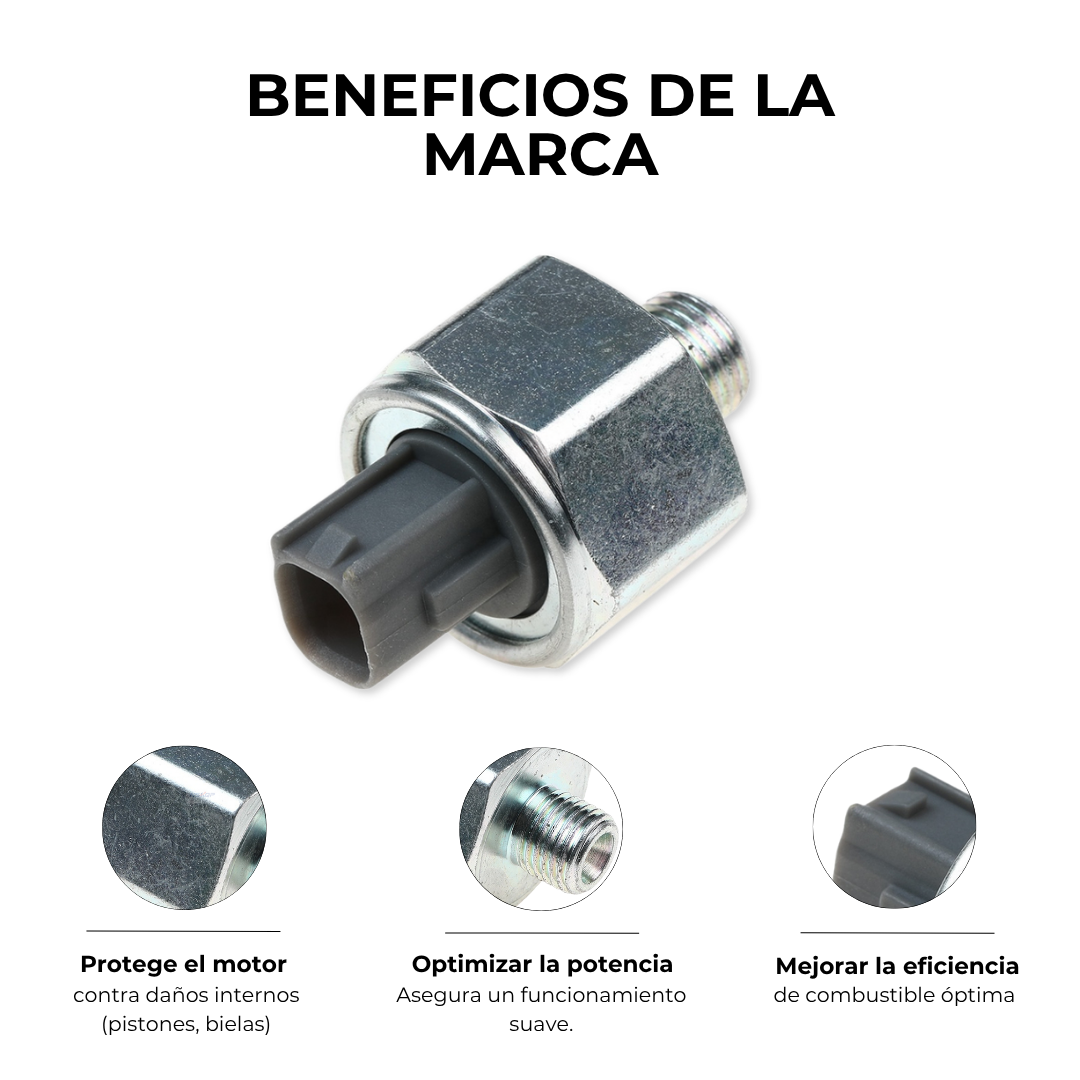 SENSOR DE DETONACIÓN TOYOTA COROLLA 1.6 1.8 YARIS 1.3 1.5 RAV4 2.0 2.4 CAMRY 2.4 PRADO LAND CRUISER 2.7 4.0 4RUNNER 4.0 FORTUNER 2.7 4.0 HIACE 2.7 HILUX 2.7