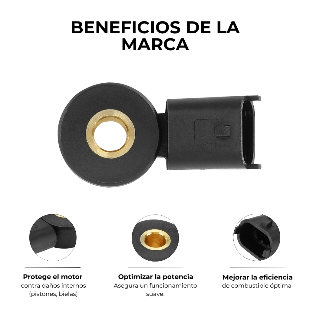 SENSOR DE DETONACIÓN CHEVROLET CRUZE 1.8 SONIC 1.6 TRACKER 1.8