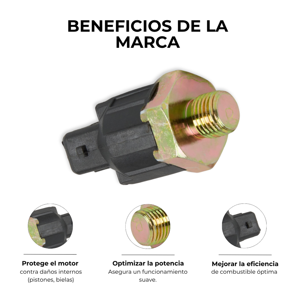 SENSOR DE DETONACIÓN RENAULT CLIO SYMBOL 1.4 1.6 KANGOO EXPRESS 1.6 LOGAN 1.4 1.6 MEGANE 1.6 2.0 RENAULT 19 1.8 SANDERO 1.6 SCENIC 1.6 2.0 GRAND SCENIC 2.0 TWINGO 1.2