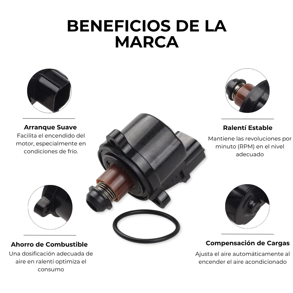 VALVULA IAC MITSUBISHI OUTLANDER 2.4 ECLIPSE 3.0 GALANT 3.0 MONTERO 3.8 MONTERO SPORT 3.5