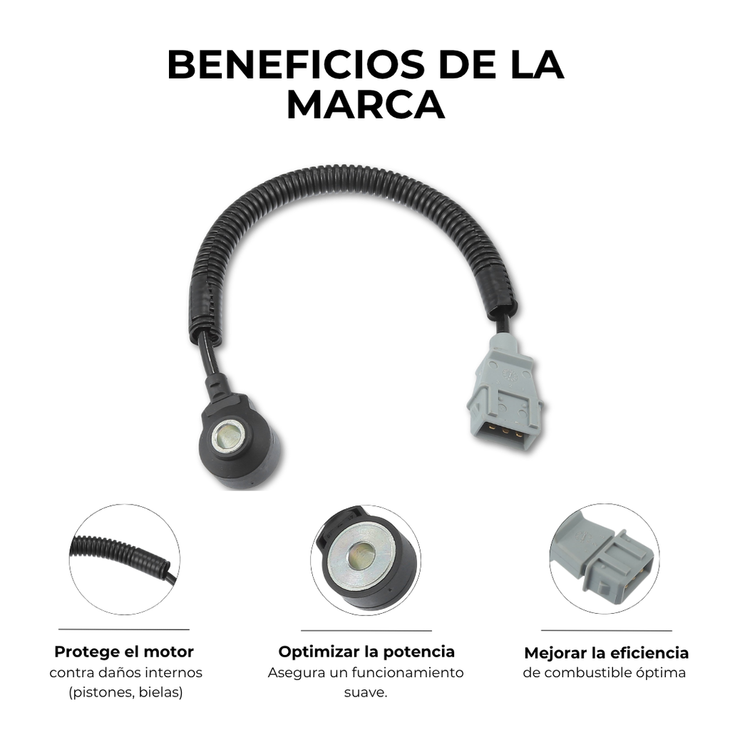SENSOR DE DETONACIÓN HYUNDAI SANTA FE 2.7 TUCSON 2.7 SONATA 2.5 2.7 KIA SPORTAGE 2.7 CARNIVAL SEDONA 2.5